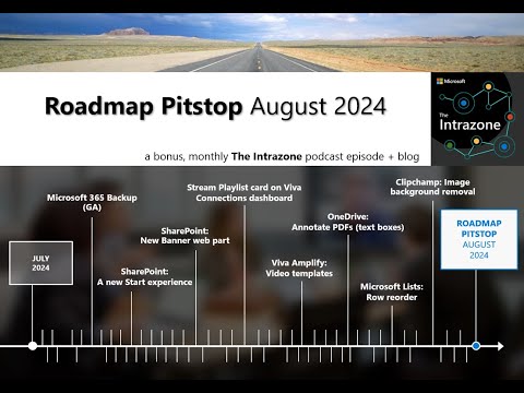 SharePoint roadmap pitstop August 2024