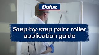 Step-by-step paint roller application guide for Dulux Aquanamel