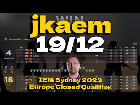 CSGO POV Apeks jkaem 19 KILLS vs BetBoom (MIRAGE) @ IEM Sydney 2023 Europe Closed Qualifier