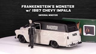 Frankenstein Chevy Suburban Delivery 1957 con figura (Jada 253255032) Trailer
