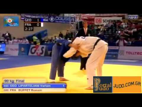 European Judo Championship Vienna 2010 Final 90kg Liparteliani (GEO)-Buffet (FRA)