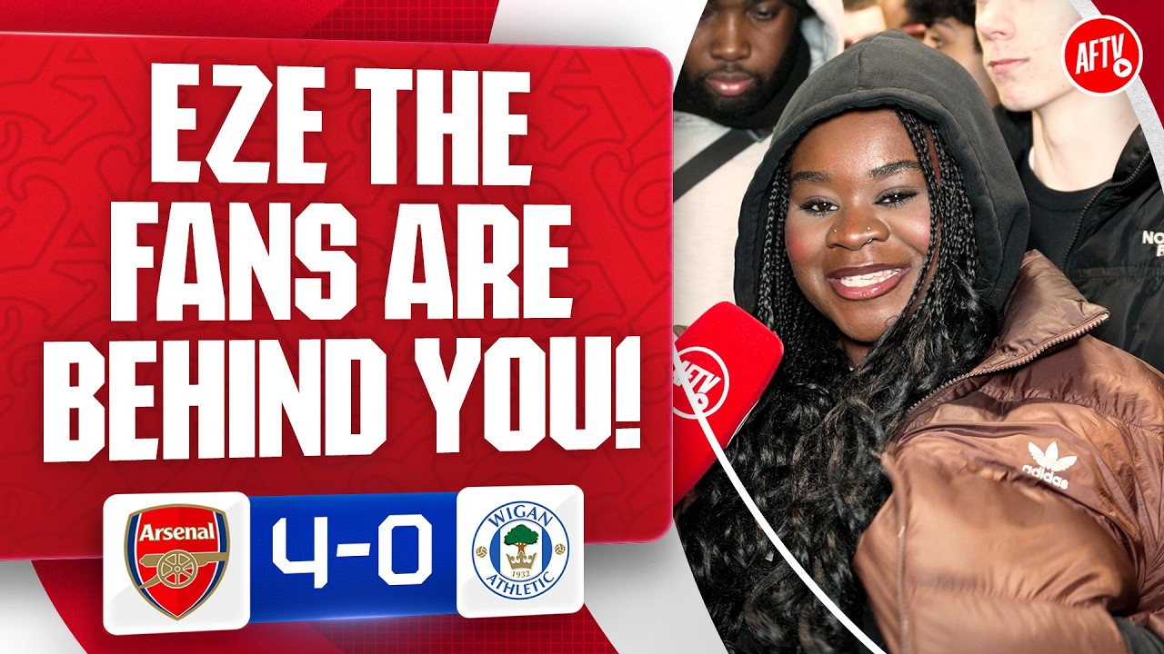 Eze The Fans Are Behind You! (Kenyah) | Arsenal 4-0 Wigan