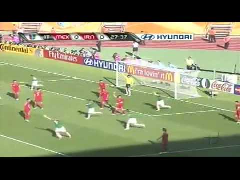 Mexico vs Iran - Omar Bravo Goal #1 [Fifa World Cup 2006]