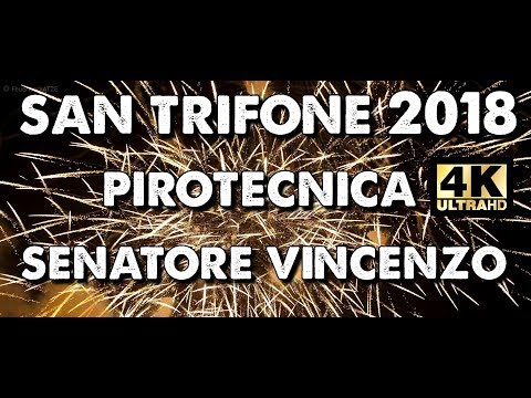 San Trifone 2018 - Spettacolo Pirotecnica Senatore Vincenzo - Crazy Italian Fireworks Adelfia [ 4K ]