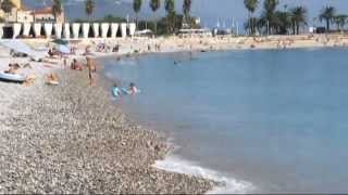 Menton beach France Лазурный берег Франции. Ментон. Пляжи.07.09.12
