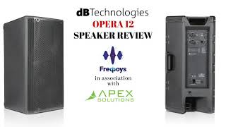 Video thumbnail for dB Technologies Opera 12 REVIEW | LIVE SOUND Point Source SYSTEM by FREQBOYZ