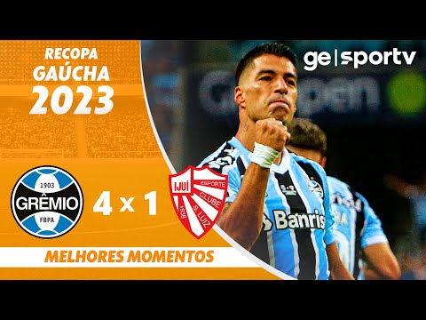 Gols e lances de Grêmio x São Luiz-RS