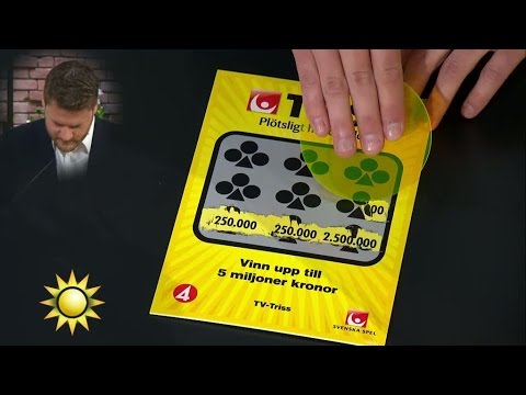 Triss: Erik spontanköpte vinstlotten på 7-eleven - Nyhetsmorgon (TV4)