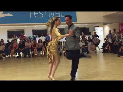  Dionisis Theodoropoulos  and  Chole Theodoropoulou  are  dancing  to  the  tango  "  La Abandone Y No Sabia  "  in  2018
