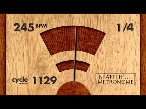 245 BPM 1/4 Wood Metronome HD