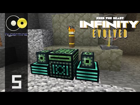 Minecraft Hypermine FTB: Infinity Evolved  | Extra Utilities Magnum Torch | E05
