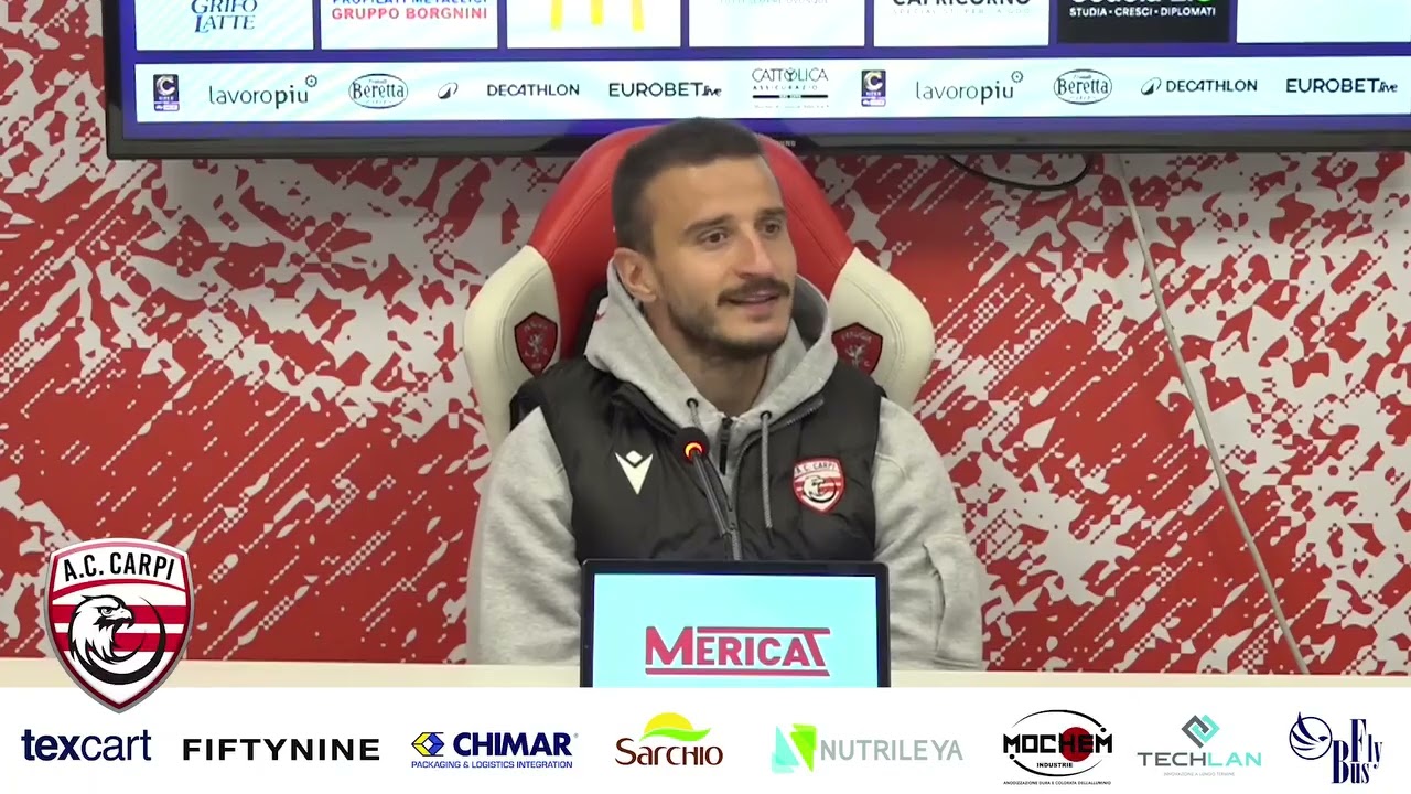 IL CENTROCAMPISTA DEL CARPI, FEDERICO CASARINI: ‘PECCATO NON AVERLA VINTA E CI TENIAMO STRETTI IL PUNTO’