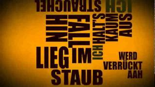 Typography Peter Fox -Kopf Verloren