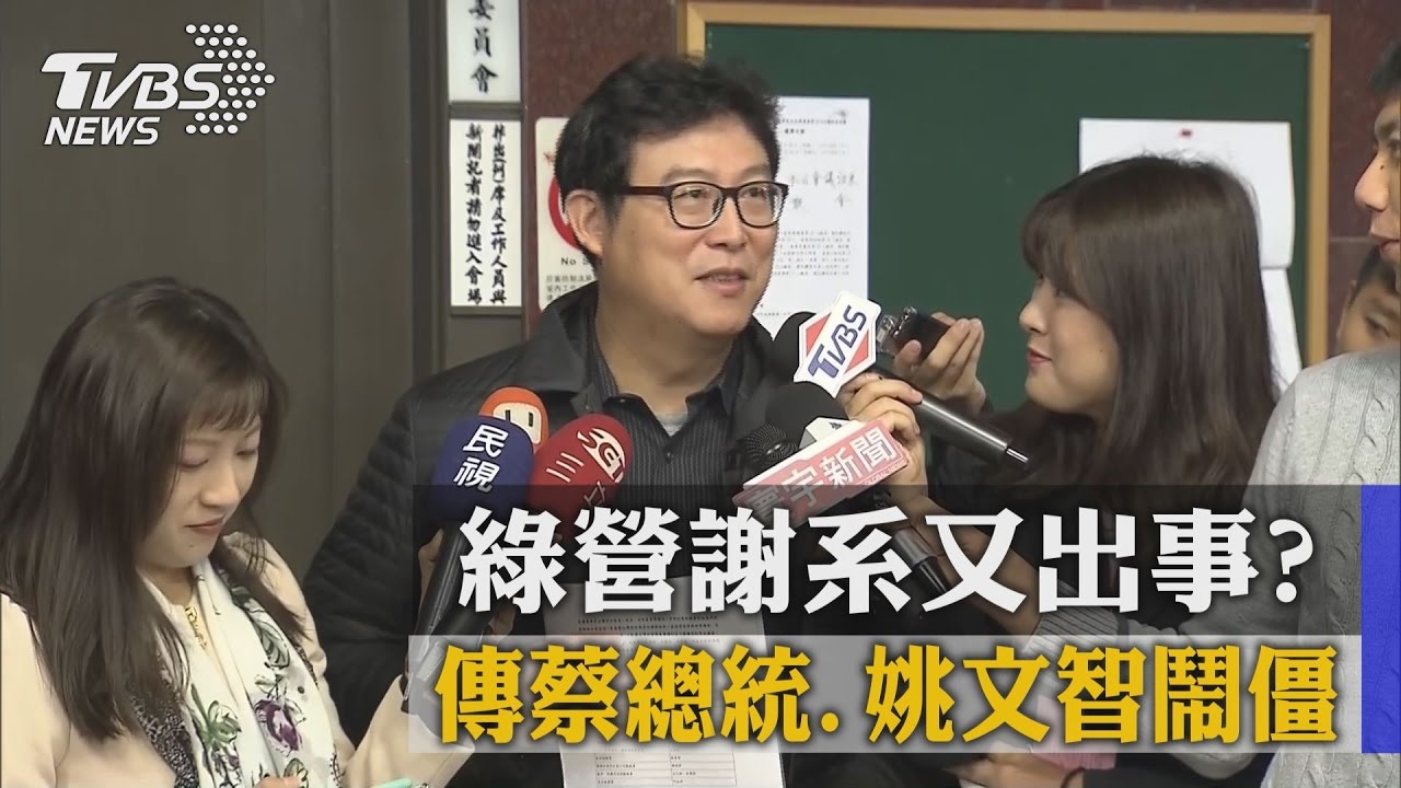綠營謝系又出事？　傳蔡總統、姚文智鬧僵