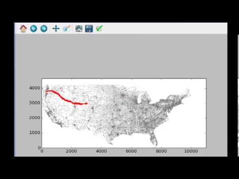 AStarSearch across the USA