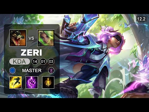 Zeri Top vs Renekton - EUW Master - Season 12 Patch 12.2