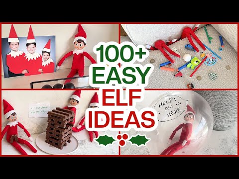 100+ Elf Ideas!  What our Elf on the Shelf Did 🎄 Easy Ideas