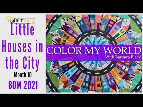 Color My World - BOM  Month 10 - Little Houses in the City