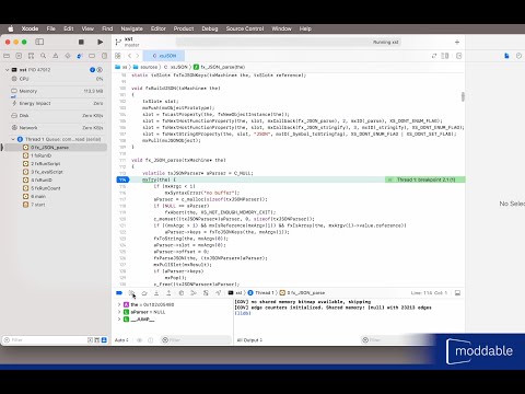 Debugging Moddable SDK tools with Xcode