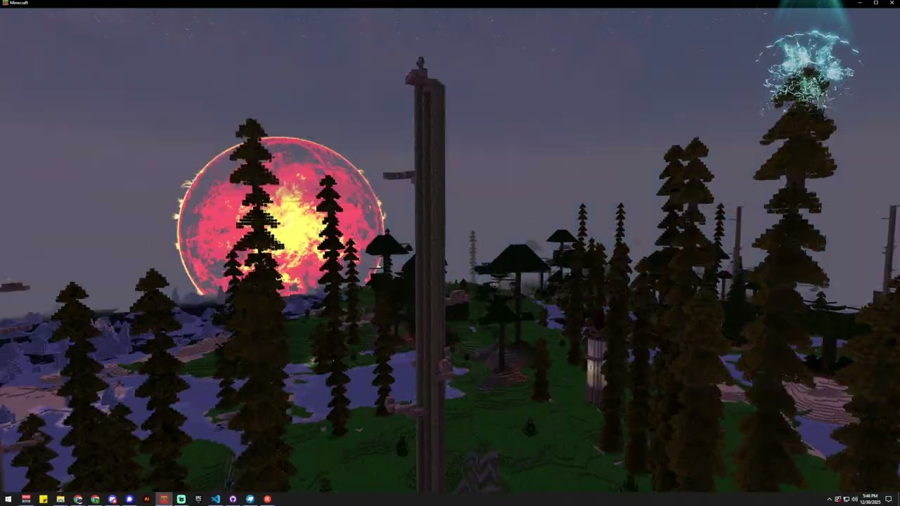 Video: Giant Trees and Structures in Bedrock World Gen. Prototype of massive trees, buildings and more. WIP