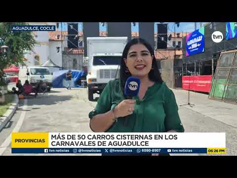 Aguadulce tendrá 52 cisternas para los culecos del Carnaval