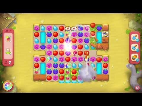 Gardenscapes 2517 Hard Level - 16 moves - NO BooSTERS