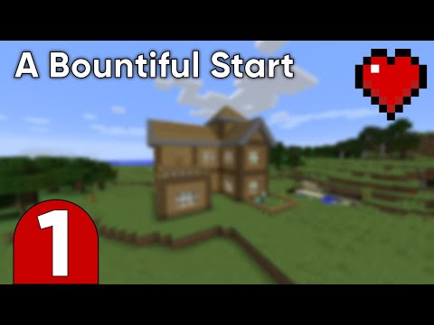 Minecraft 1.8.9 Survival - Ep. 1 - A Bountiful Start