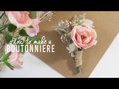 DIY Basic Boutonniere | Super Simple!