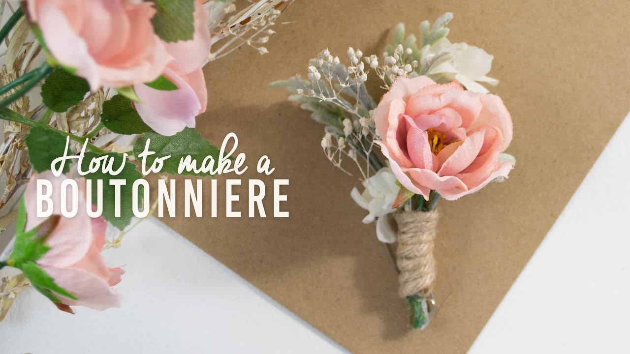 DIY Basic Boutonniere | Super Simple!