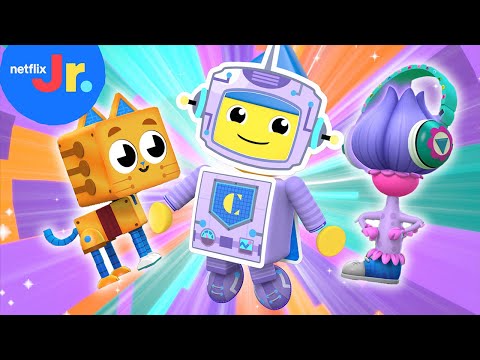 Build Toys With Charlie 🟣🔶 Charlie’s Colorforms City | Netflix Jr.