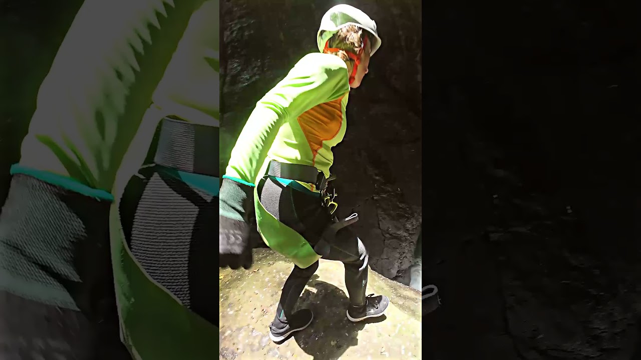 Aling Venture Route canyoning video — long rappels, deep swims and the bat cave in North Bali