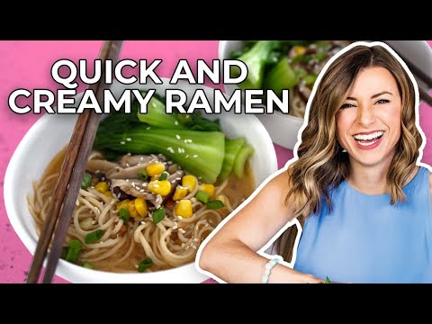 Quick and Creamy Ramen Miso w/@HealthNutNutrition Pop Kitchen