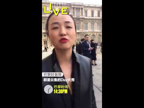 160310 Victoria ELLE TV @Dior PFW