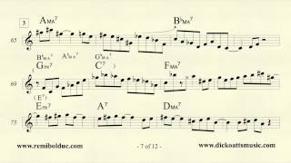 Remi Bolduc transcription : Dick Oatts solo on Dream Step