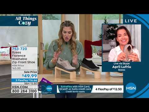 Bzees Florence Washable ZipFront Shoe