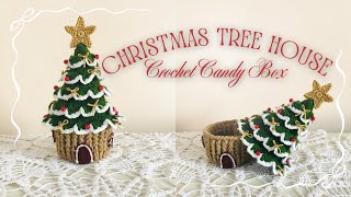 Crochet Christmas Tree House 🍬✨ | Part 2 – Finishing the Candy Box! #crochet #crochetchristmas