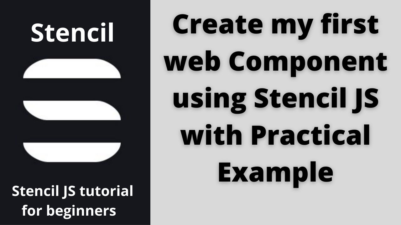 Create web component using stencil js with practical example for beginners