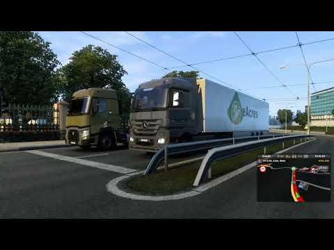 ETS 2 # 79 - Mercedes Truck - Dijon to Bern Logitech G29 Gameplay POV (4K - 60FPS)