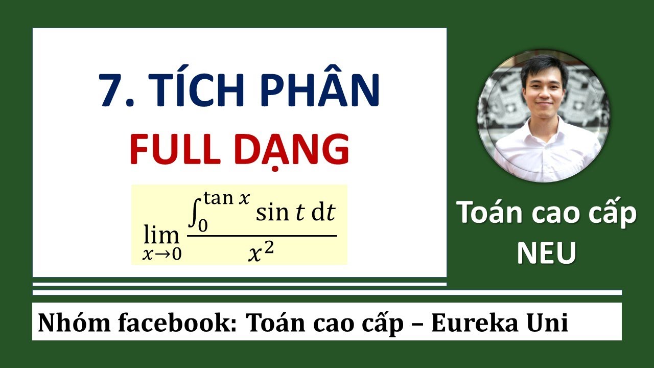 Toán cao cấp NEU | Bài 7. Tích phân: Full dạng và Ứng dụng kinh tế