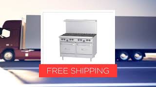 Garland/US Range G48-8LL Restaurant Gas Range, 48" W with 8 (2) Space Saver Ovens and Manual Controls, - 328,000 BTU