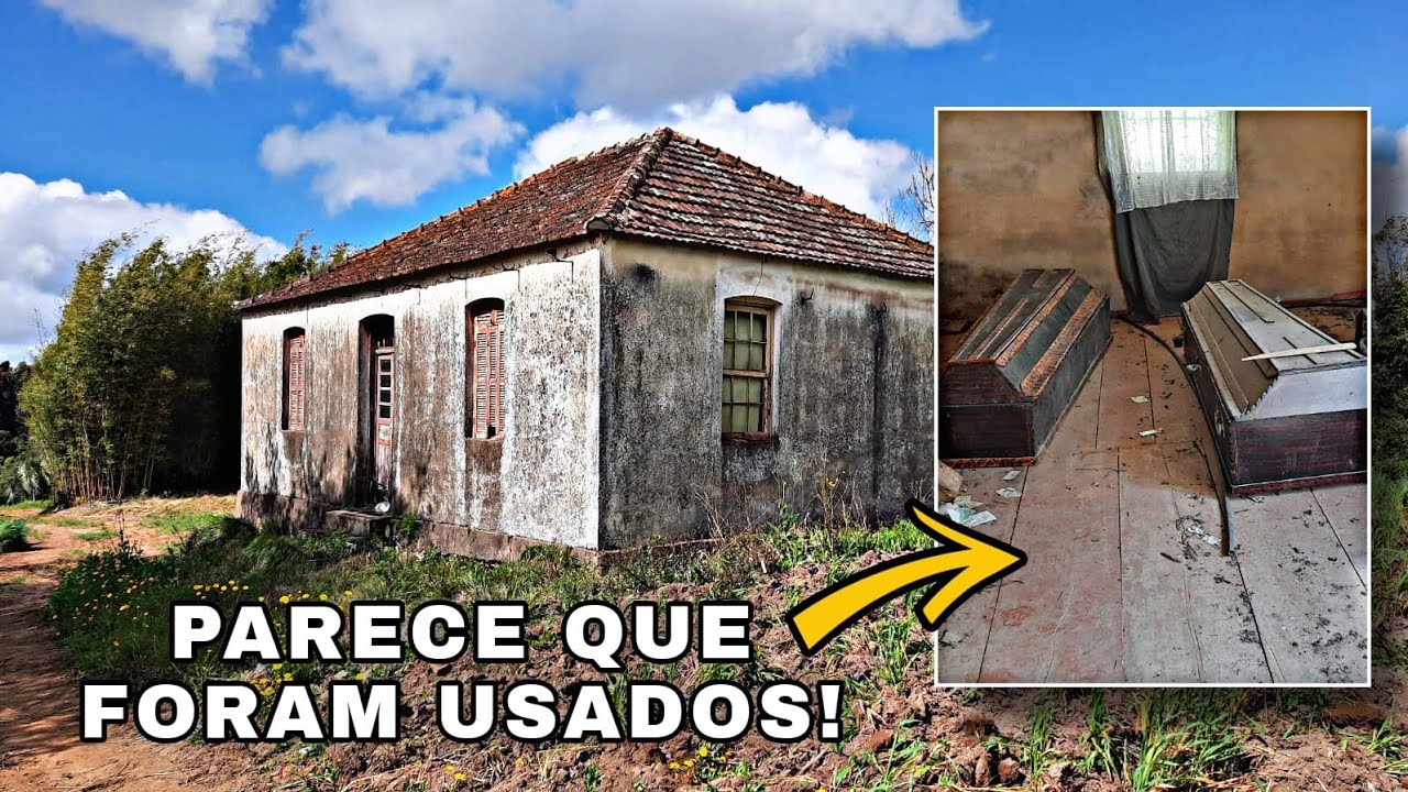 O MISTÉRIO DOS CAIXÕES ABANDONADOS sem explicação em uma casa no meio da roça!