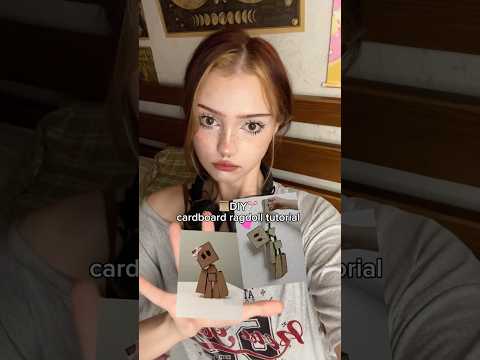 #diy cardboard ragdoll tutorial📜✂️