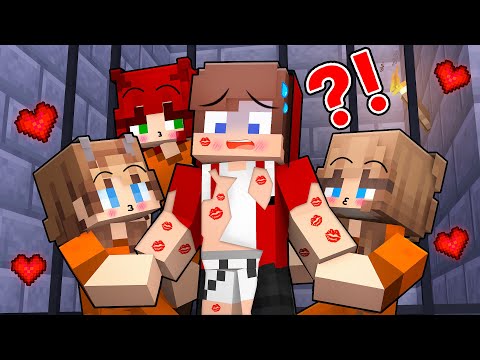 Crazy Fans Girl Surround JJ With Love In Prison - Minecraft Animation with Mikey