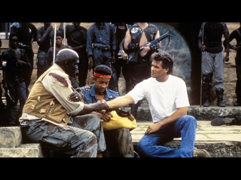 Michael Dudikoff and David Breadley (American Ninja 4: The Annihilation, 1990)