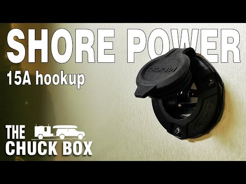 Shore Power PLUG Install | Cargo Camper Conversion