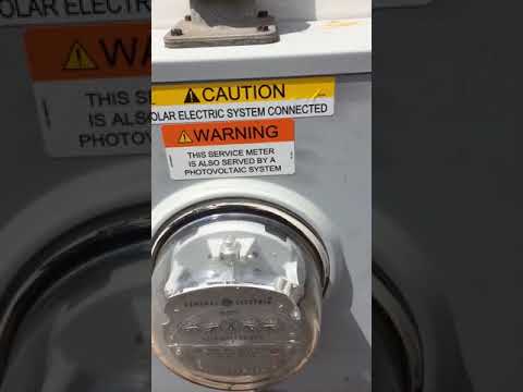 Watch the meter spin backwards!