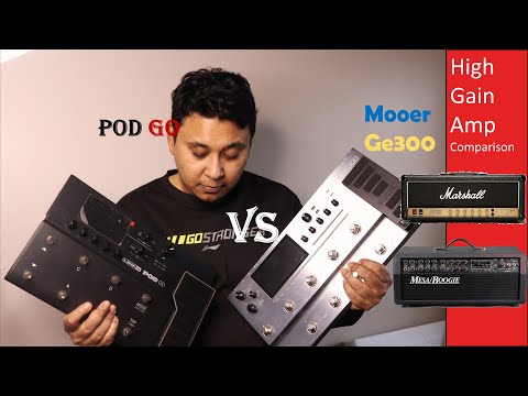 Pod Go Vs Mooer GE300 - High Gain Amp comparison - JCM800 and Mesa Boogie Mark 4