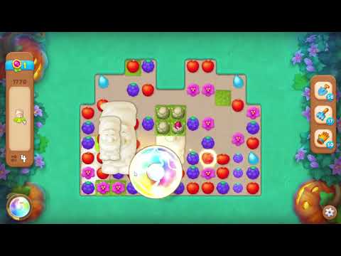 Gardenscapes 1770 Level - 16 moves - NO BooSTERS