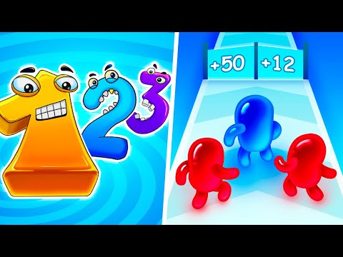 Merge NUMBERJACK Run | Join Blob Clash 3D - Gameplay Walkthrough Max Levels (Part 1)