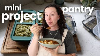a mini meal prep for project pantry